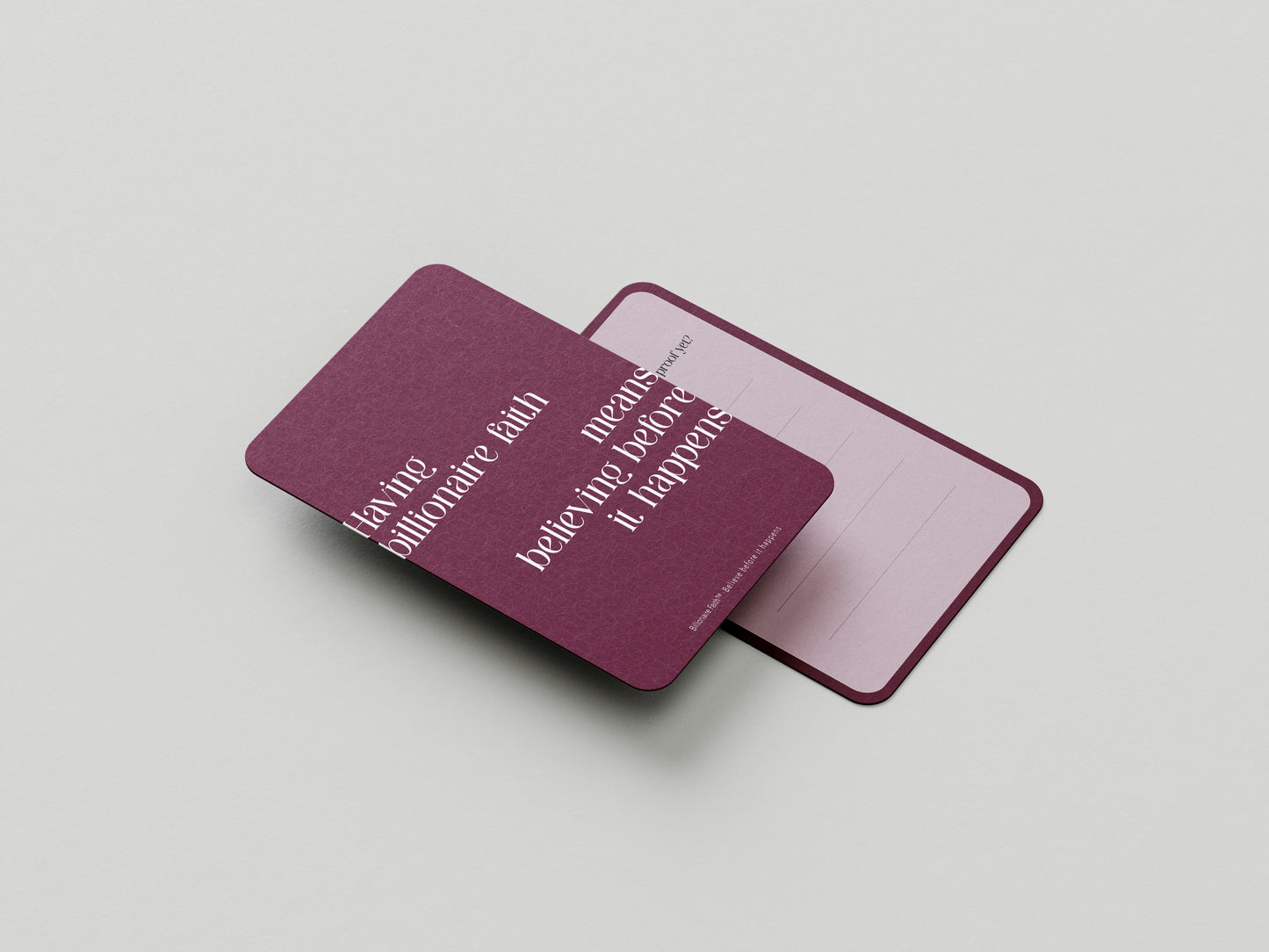 Affirmation Cards – (Jumbo Note-Card Set of 20)